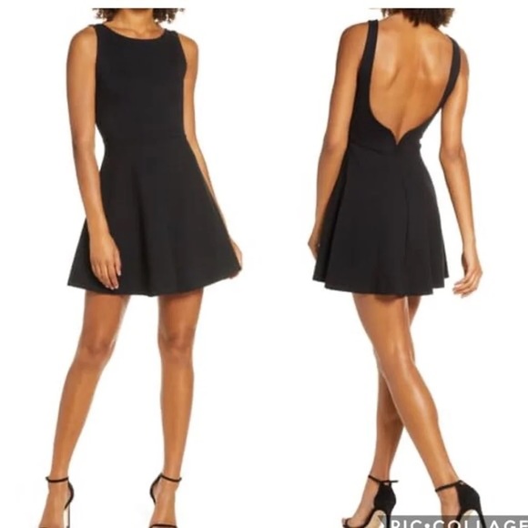 Lulus Dresses & Skirts - Lulus Special Kind of Love Backless Black skater dress